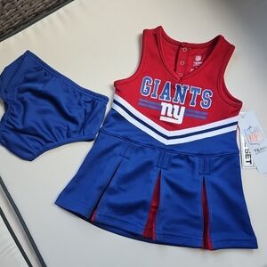 NFL New York Giants Team Girls Football Cheerleader Outfit New With Tags